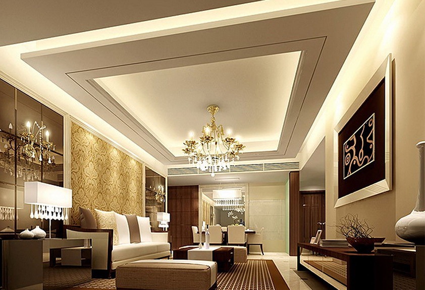Living Room PVC Ceiling Design