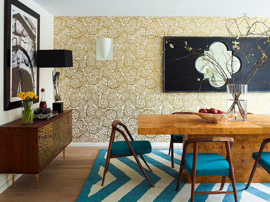 Image comparing paint and wallpaper options for Indian homes.